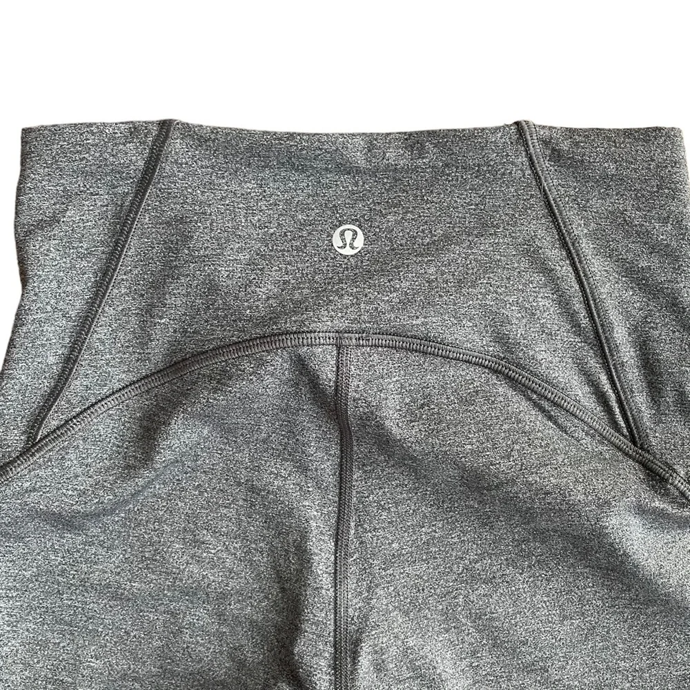 LULULEMON Train Times Crop (17" ) in
Heathered Black - Like New, Size 4_9